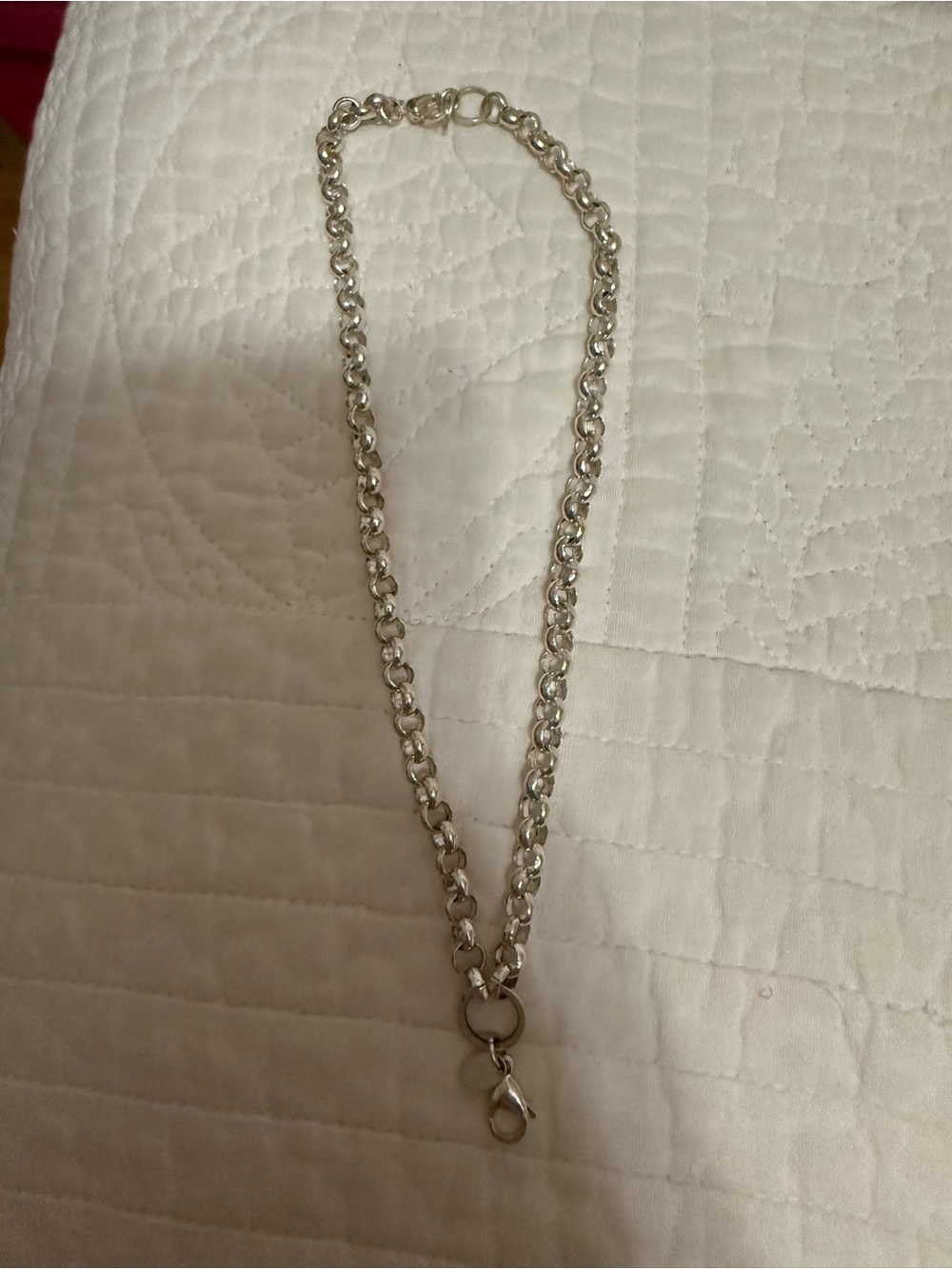 Origami Owl Shimmering Silver Chain Charm Necklace